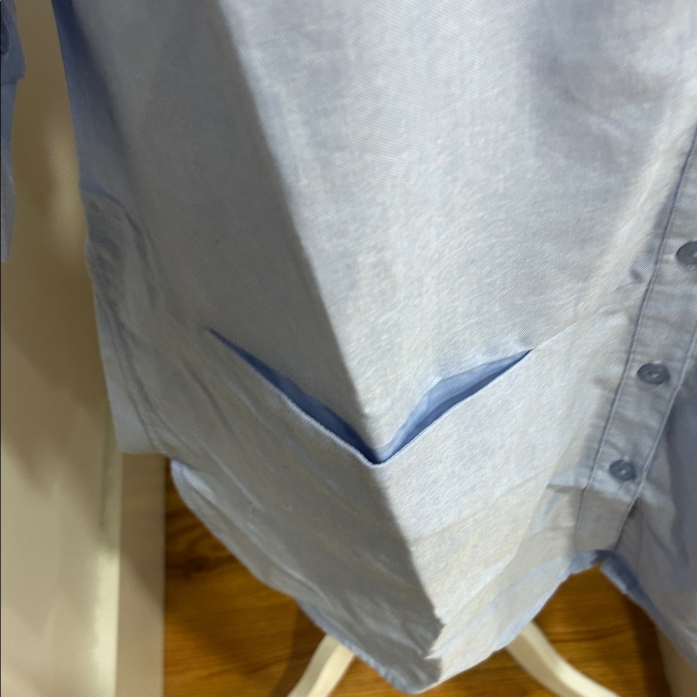 Woman Within Sky Blue Shirt Dress - Picture 6 of 8